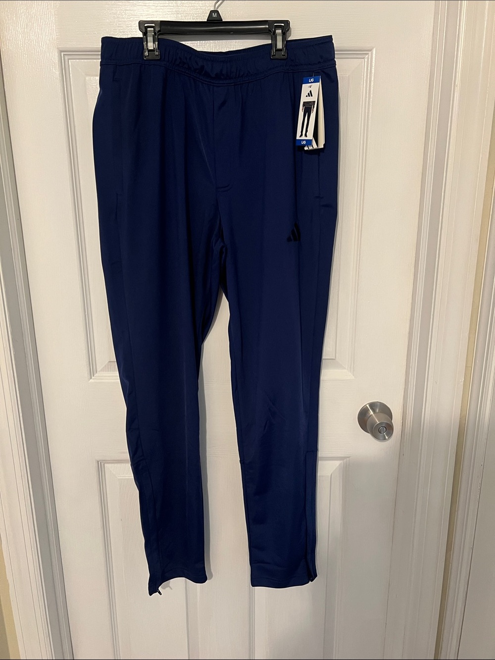 adidas Men's Dark Blue Athletic Track Pants